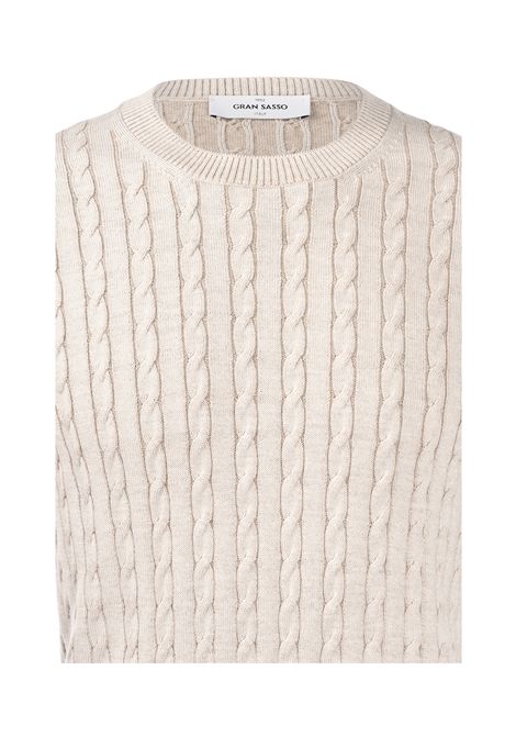 Girocollo Gran Sasso uomo 5710114401 nocciola vanisè trecce Gran sasso | Maglie | 5710114401005